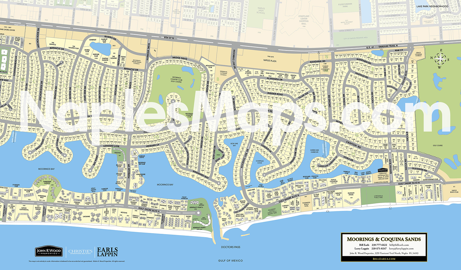 Moorings Map and Coquina Sands Map