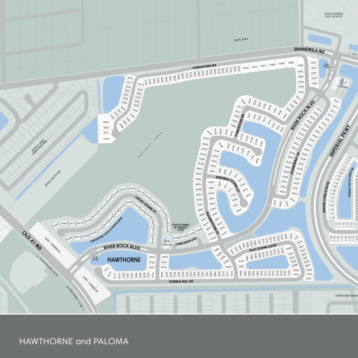 Map of Hawthorne Map of Paloma, Bonita Springs, FL